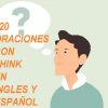 ✅ 20 Oraciones Con Think En Inglés | Oraciones Con La Palabra Think